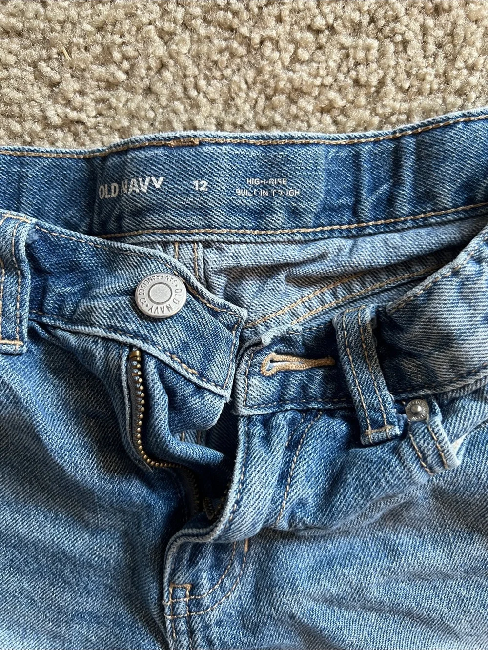 Old Navy Blue Denim Ripped Girls' Shorts